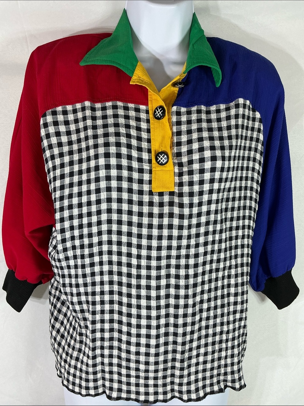 Peter Popovitch Women's 1980's Vintage Shirt - Multicolor Size Small